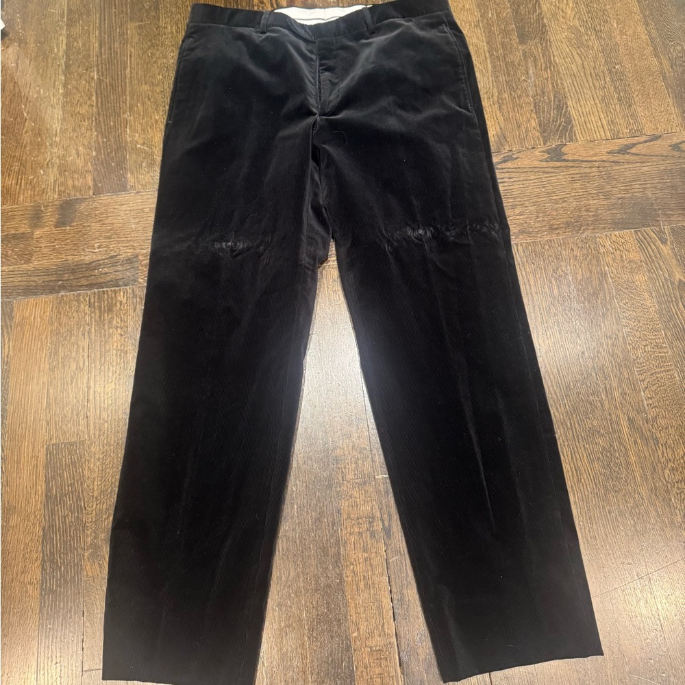 Hermes Black Corduroy Pants Size 54